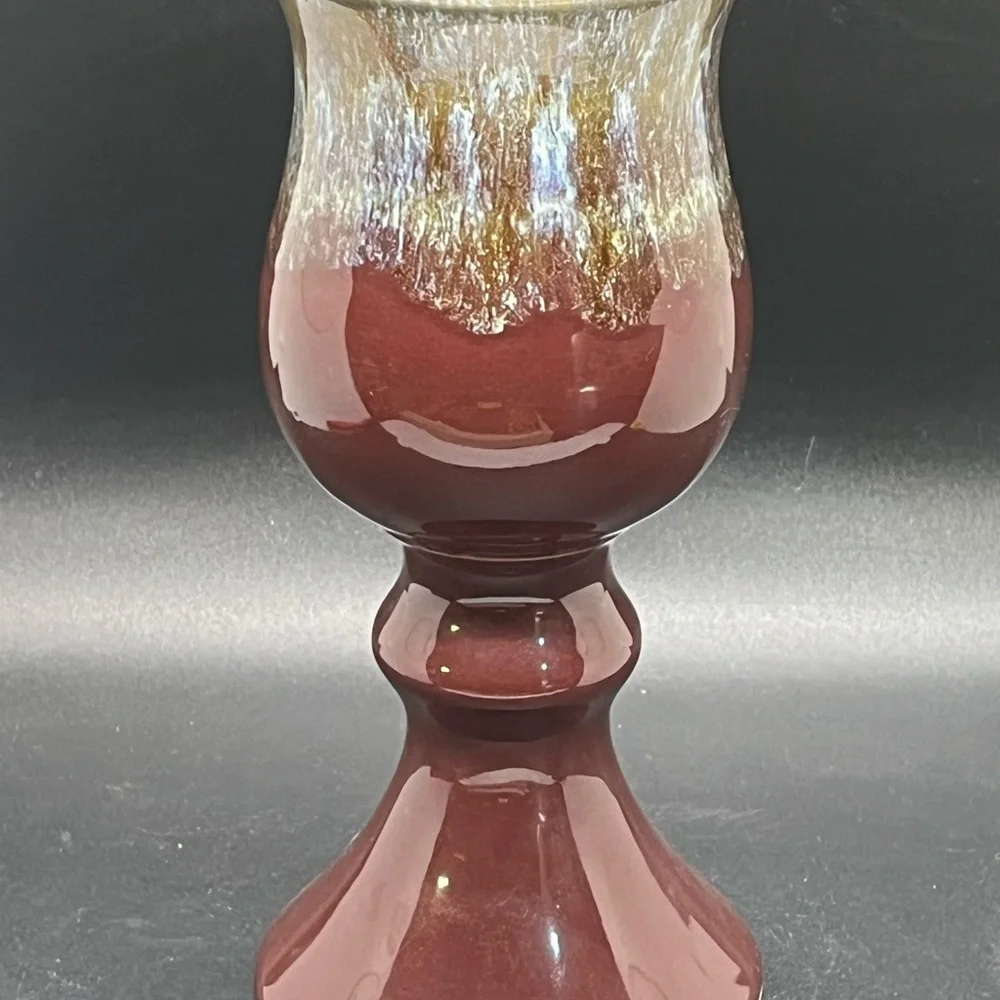 1999‎ Arizona Renaissance festival goblet - ceramic glaze pottery